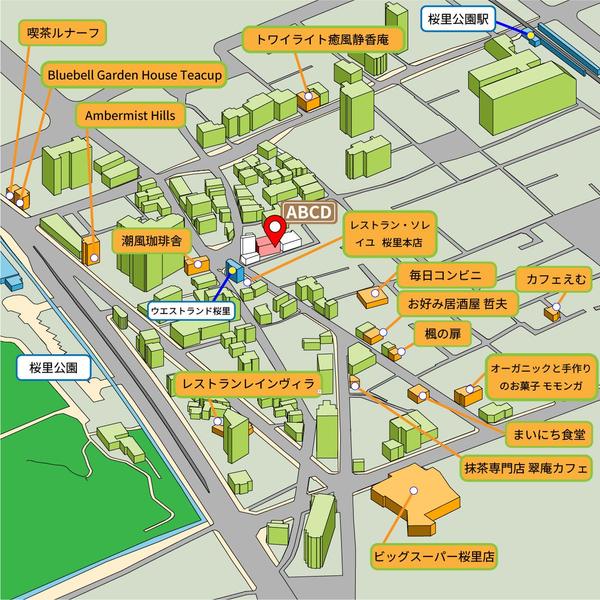 「地図のイラスト屋」3DCADから制作！立体感ある地図イラストを描きます
