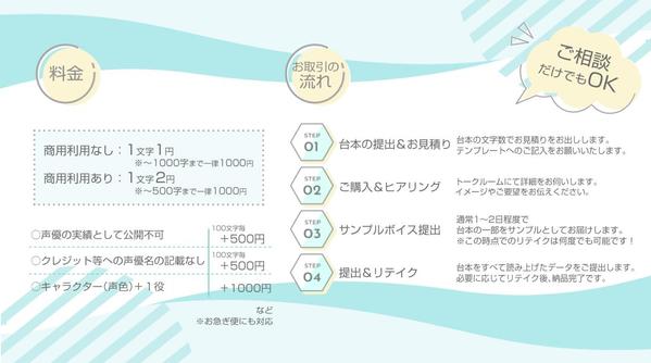 高品質！明るい爽やかなナレーション・キャラクターボイスを届けます