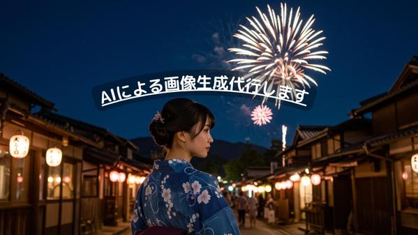 AI画像2枚生成代行、AIによる画像生成を代行。リアルな画像を得意としています