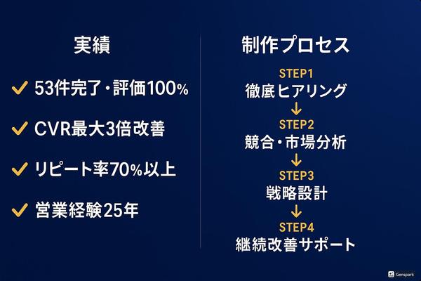 営業25年の実績で成約率3倍UP！売上直結のセールスレター・LPを制作します