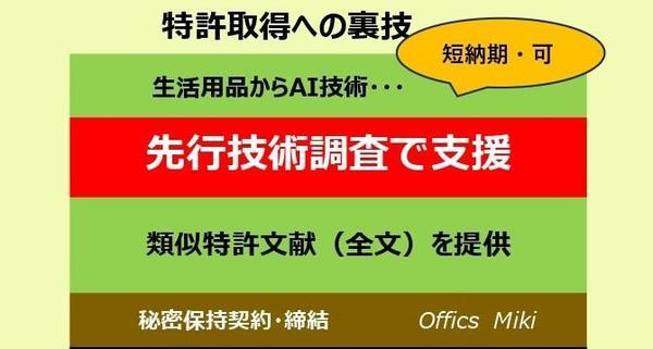 特許取得のための、特許技術の先行技術調査で開発企業を支援します
