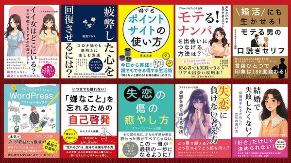 売れる表紙をリーズナブルな価格で！電子書籍の表紙をデザインします