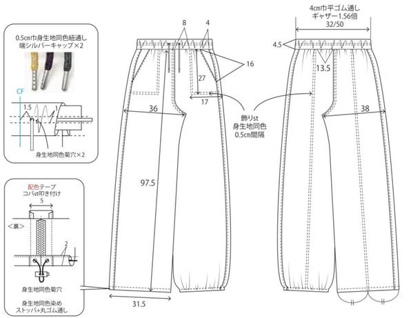 アパレルデザイナーが縫製指示書（ハンガーイラスト）を作成します