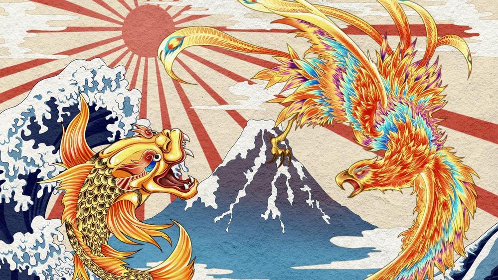 日本画風イラスト・和風イラスト・浮世絵風イラスト作成いたします