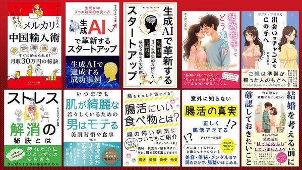 売れる表紙をリーズナブルな価格で！電子書籍の表紙をデザインします