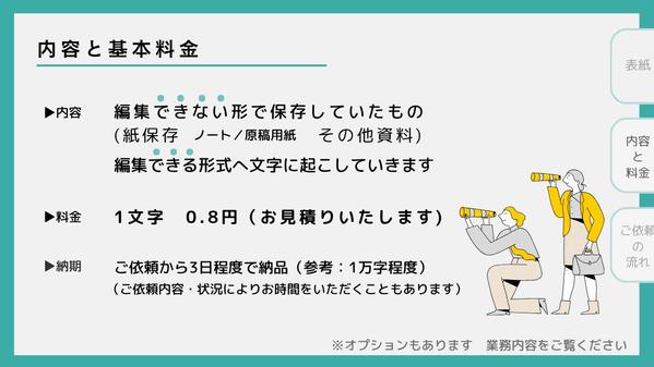 【デジタル化】紙保存・手書き・画像文字etc...編集できるデータに変えます