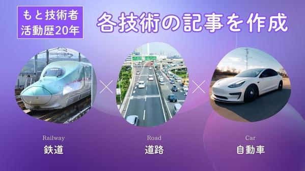 元技術者が、鉄道・道路・自動車に関する技術をわかりやすく噛み砕き、記事にします