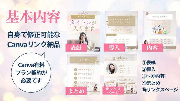 《インスタ投稿テンプレート制作》Canvaリンクで納品します