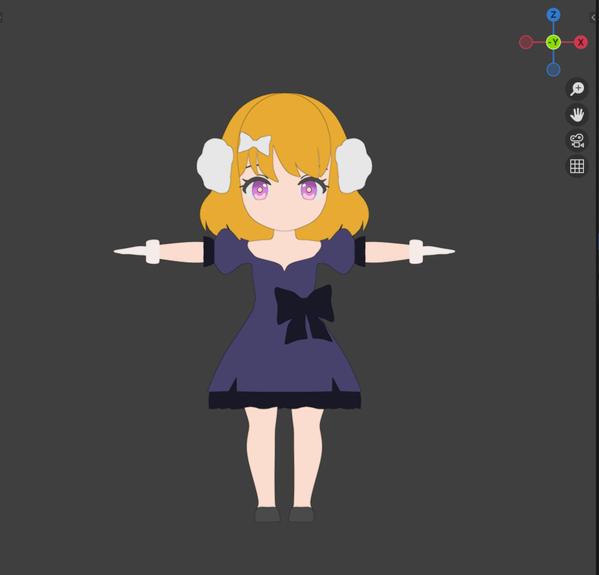 ちびキャラの3Dモデリング（3頭身、デフォルメ）をいたします