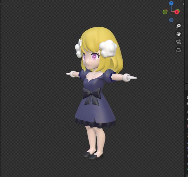 ちびキャラの3Dモデリング（3頭身、デフォルメ）をいたします