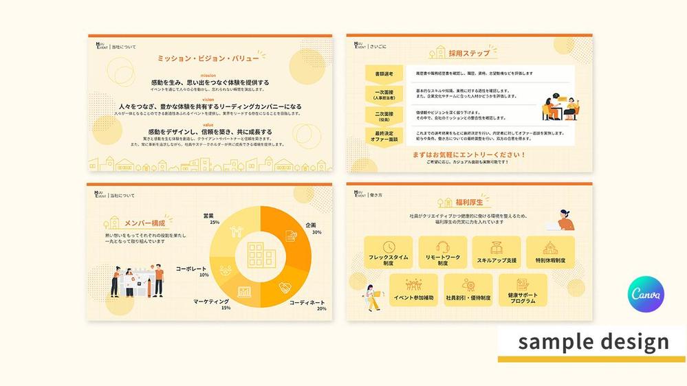 PowerPointで、余白を活かしたすっきりしたスライドを作成します
