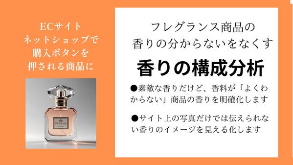 香料がわからないナチュラルフレグランス商品の「香りの構成を分析」します