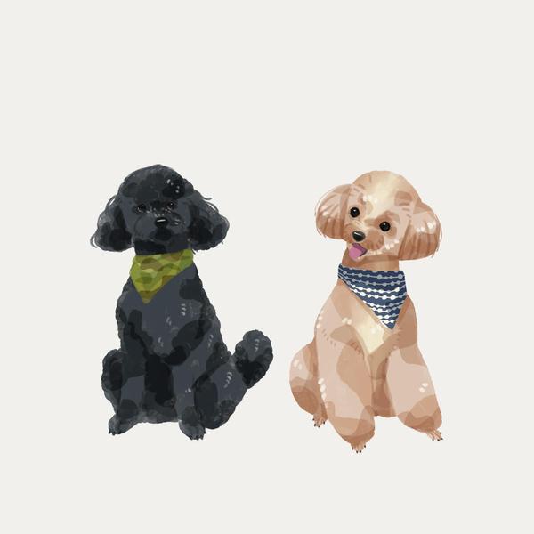 【動物専門】心を込めた手描き風動物イラストを制作します