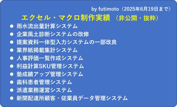 エクセル（Excel）でマクロ（VBA）を作成して、作業の効率化を図ります