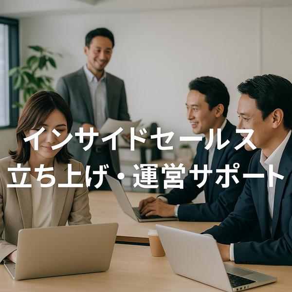 理想のセールパーソンを可視化！：インサイドセールスの立ち上げ・運営のサポートします