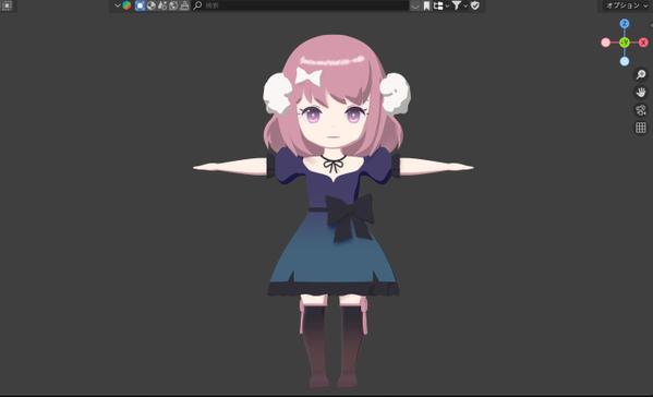 ちびキャラの3Dモデリング（3頭身、デフォルメ）をいたします