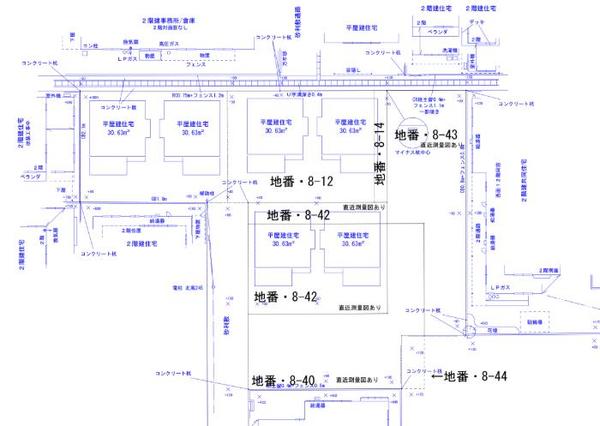 【建築・不動産・税理士】JWW図面で土地の現況図を作成し、ドローン映像を納品します