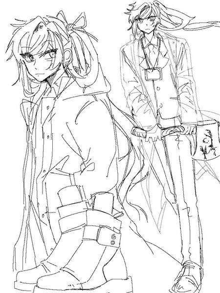 【手描きイラスト】TRPG用立ち絵、ゲーム用立ち絵承ります