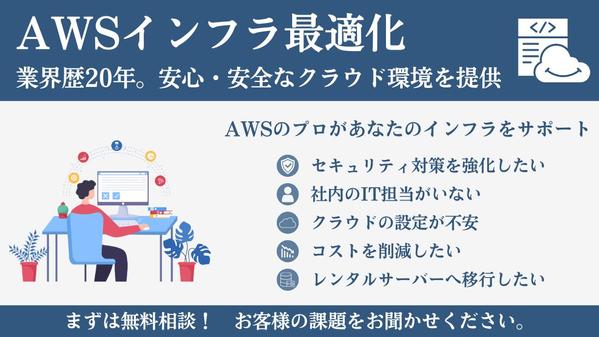 【AWSインフラ最適化・セキュリティ強化サービス】20年の経験で安心サポートします