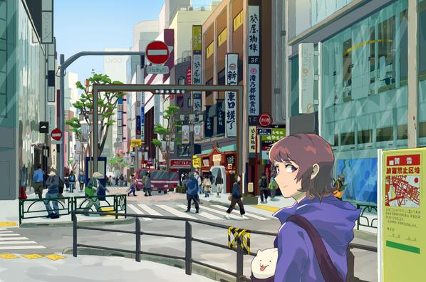 様々な画風に合わせることができる背景イラストを描きます