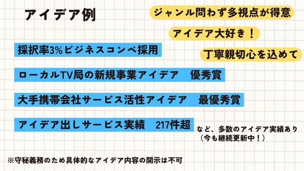 ビジネスアイデア実積473件超えのアイデアマンが、ビジネスアイデア壁打ちをします