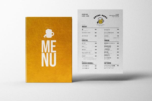 【見やすい!メニュー表制作ならとりあえずこれ】シンプルなメニュー表制作致します