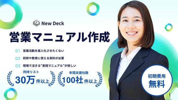 営業マニュアル作成｜即現場で使えるスクリプト・KPI・対応フローを整備します