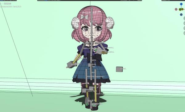 ちびキャラの3Dモデリング（3頭身、デフォルメ）をいたします