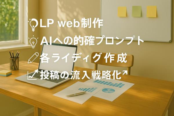 【AI×デザイン】心を掴むLPを制作し集客を加速させます