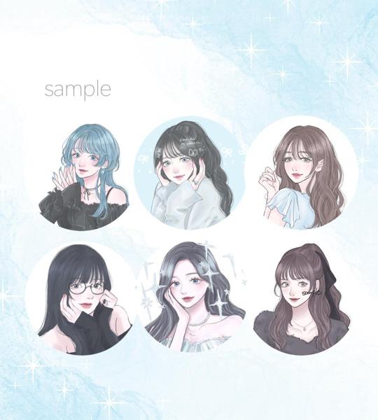 大人可愛い雰囲気のイラストやサムネイル・アイコンを制作します