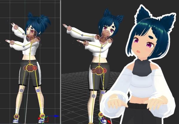 モーションキャプチャアニメーションのメリコミ修正・表情調整承ります