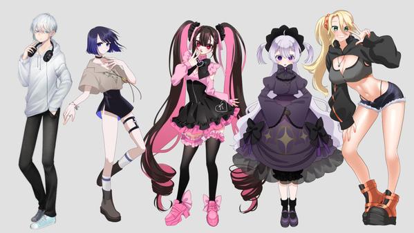 【Vtuber/同人ゲーム向け】魅力的なキャラクターイラスト制作承ります