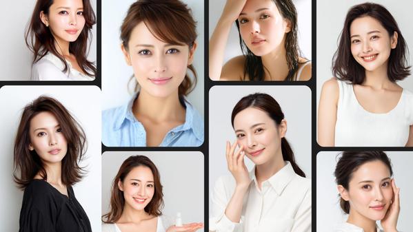 商用OKのAI画像のセット。SNSやEC、コスメLPに最適な素材を販売します