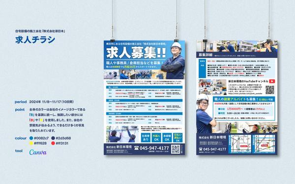 求人や販売促進、新規オープン、イベント案内などに関するチラシデザインを作成します