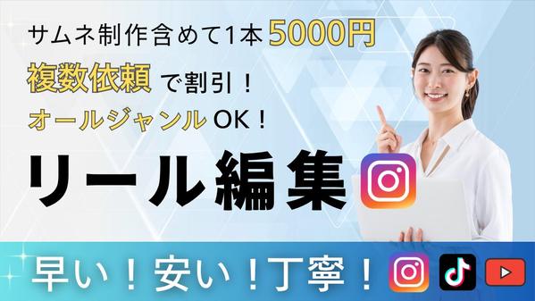 見られるショート動画編集、クリックされるサムネイル作成します