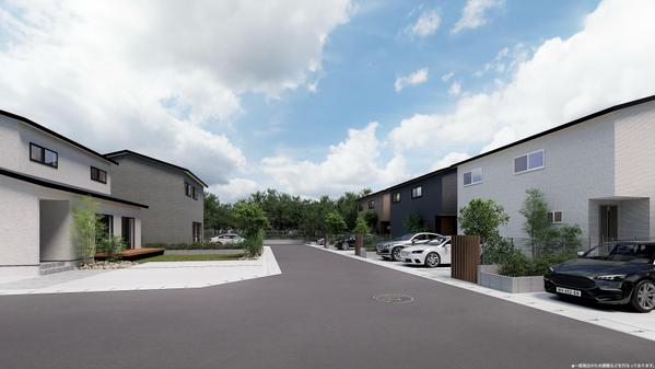 建売・分譲住宅、注文住宅、アパート等のパースを制作します
