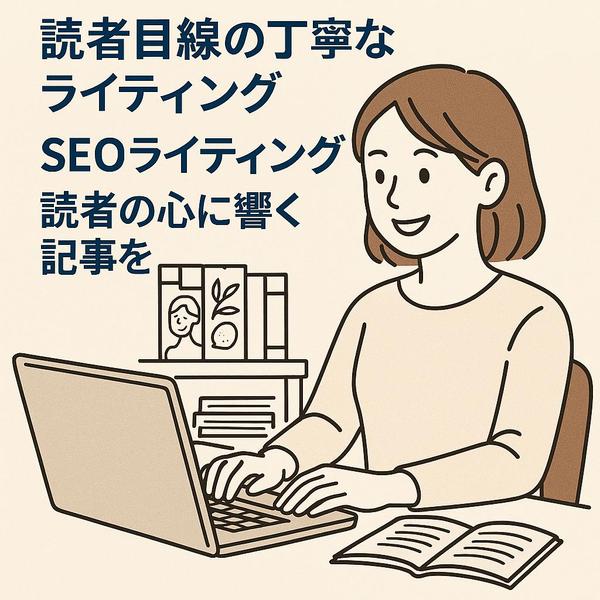 【集客力UP！】読者の心に響くSEOライティングを承ります