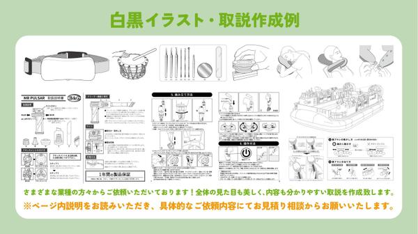 早い安い◎分かりやすい！図解イラスト・取扱説明書・挿絵・手順・工法イラスト作ります