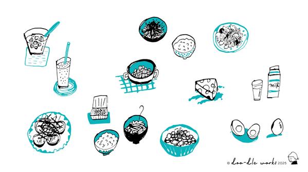 ［印刷物やWEBサイトなど］手描きイラストカット作成します