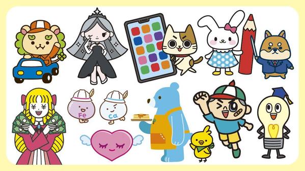 企業や商品のPRに！オリジナルのゆるキャラ・マスコット制作いたします