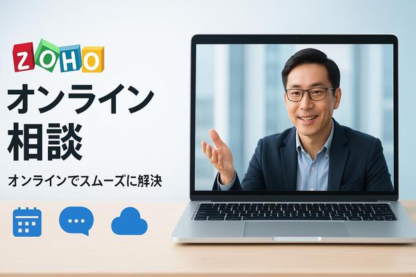 Zohoのお困り事やお悩みをオンラインでなんでも相談できます