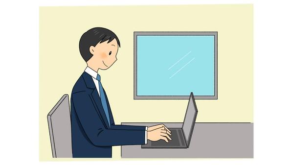 〈すっきり・やわらか〉親しみやすいタッチでビジネスイラストを制作します