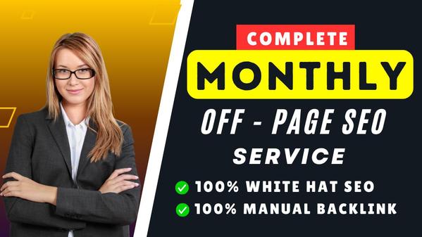 Monthly SEO service with backlinksます