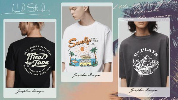 プロデザイナーが感度の高いTシャツプリントやロゴをデザインします