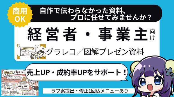 《個人事業主・コンサル・講師の方向け》事業を“3秒で伝える”図解を制作します