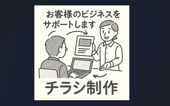 私たちは、お客様のビジネスをサポートするチラシ制作できます