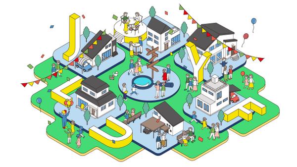 「住宅展示場マップ風イラスト」制作｜わかりやすく・親しみやすく魅力を伝えます