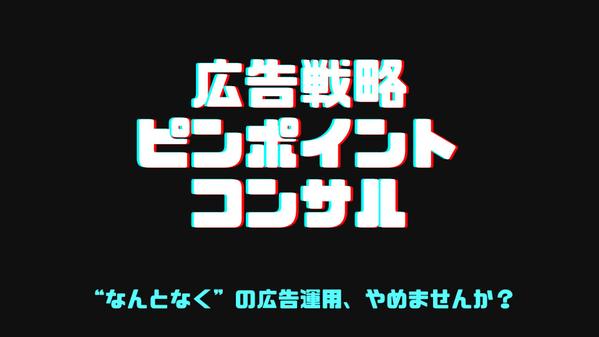 【デジタル広告】いきなり運用しなくてOK！集中型コンサルと戦略提案でご支援いたします