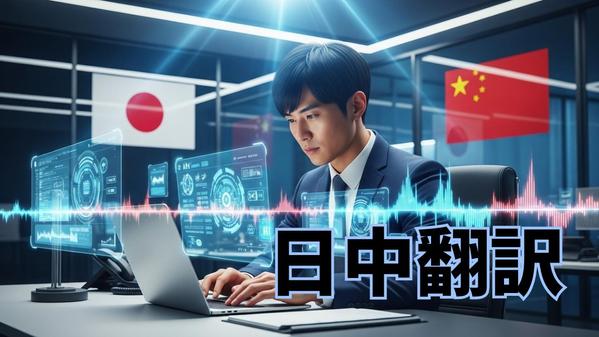 【ビジネス向け】AIとプロの翻訳家による高品質な日中翻訳を承ります