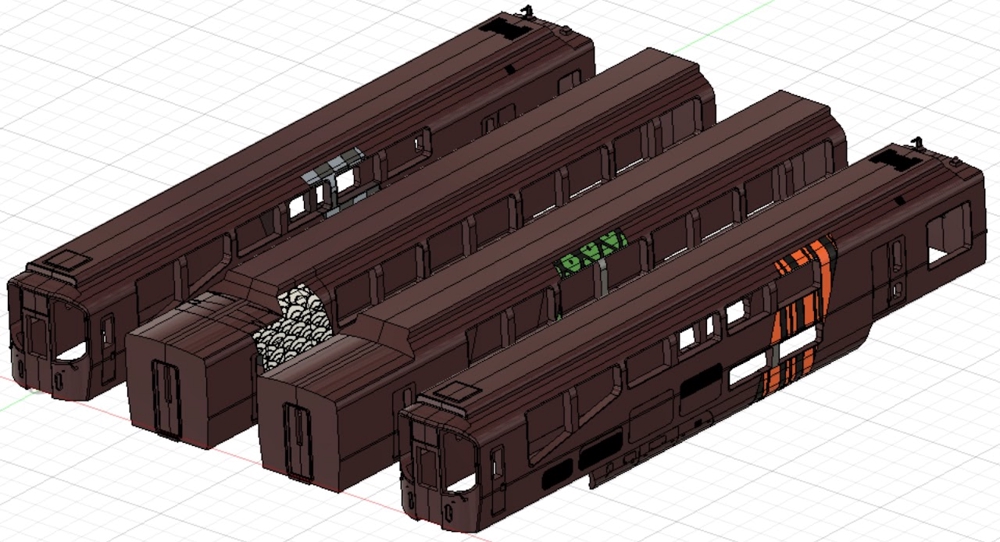鉄道模型を中心に3Dデータを作成します。かなり複雑な3Dデザインも承ります